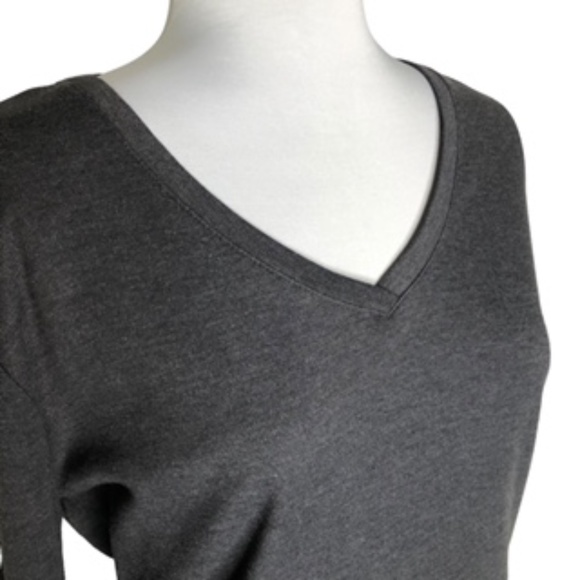 bcg V-Neck Long Sleeve Dark Gray T-Shirt Size 2XL - Picture 2 of 6